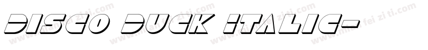 Disco Duck Italic字体转换